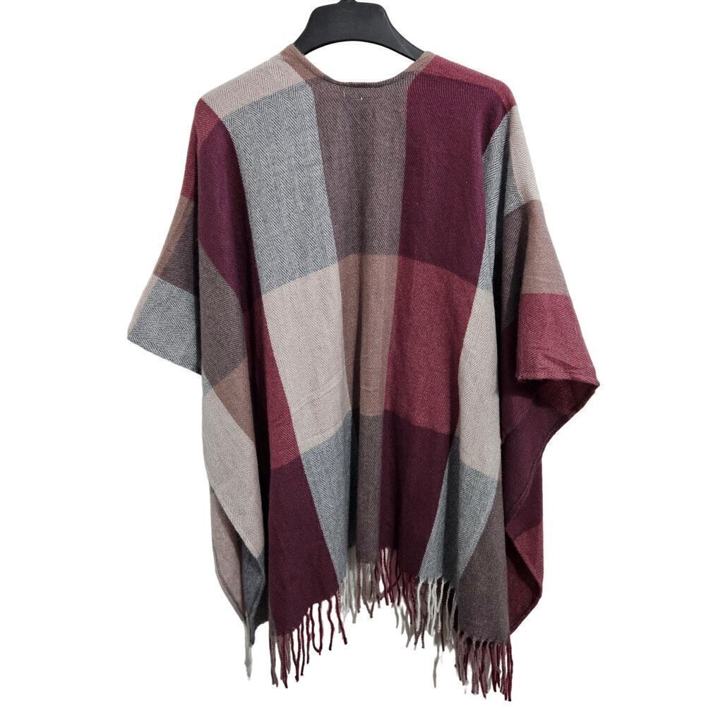 Woolrich women's plaid multicolor oversized shawl wrap. Size OS. - Picture 2 of 4
